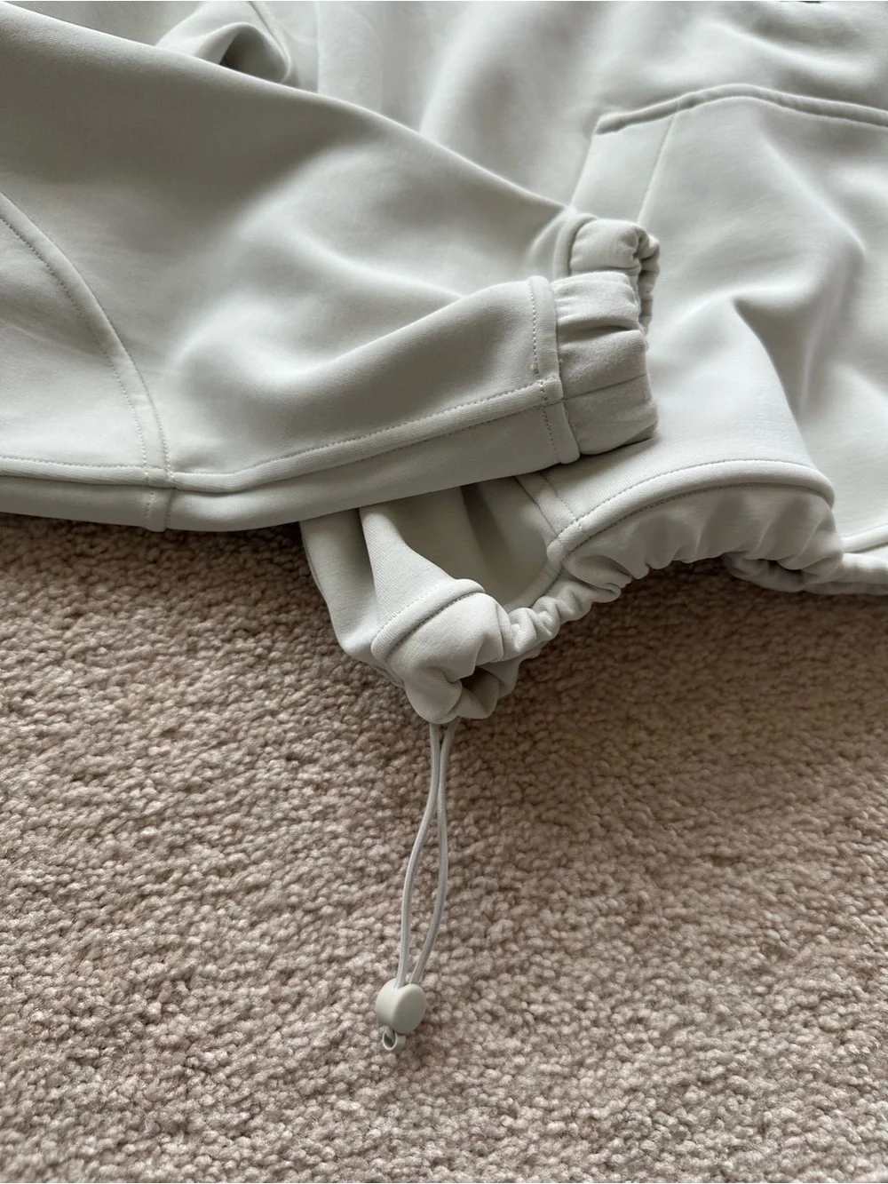 Lululemon Athletica Cream Half-Zip Softstrwam Pullover